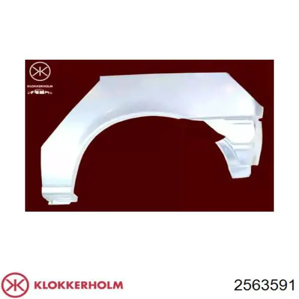 Parte de reparação de arco do pára-lama traseiro esquerdo Klokkerholm 2563591 preço, a partir de 39,28 USD