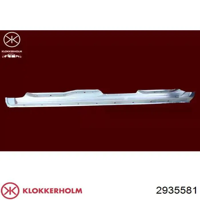 Compre 2935581 Klokkerholm Parte de reparação de arco do pára-lama traseiro esquerdo