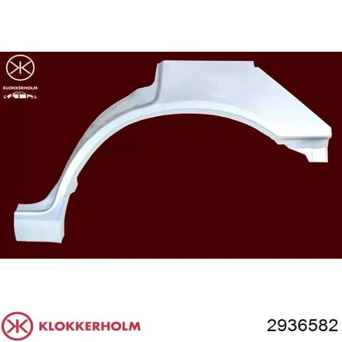 Parte de reparação de arco do pára-lama traseiro direito Klokkerholm 2936582 preço, a partir de 49,59 USD