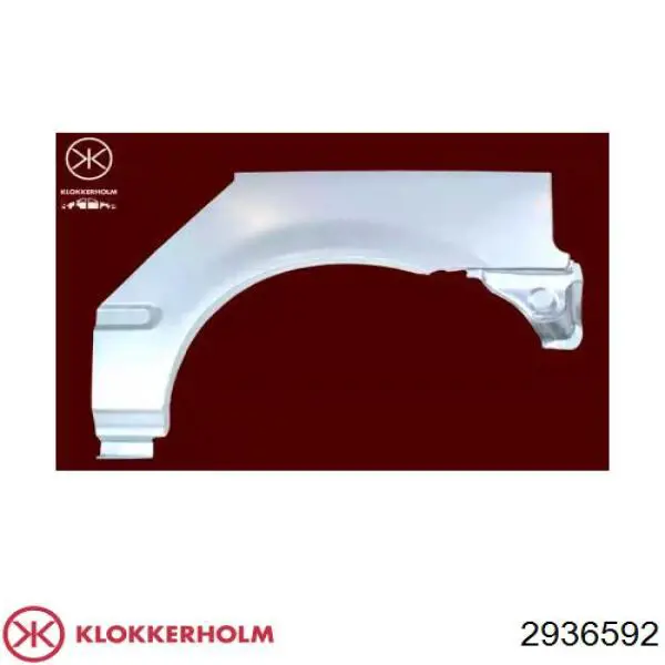 Parte de reparação de arco do pára-lama traseiro direito Klokkerholm 2936592 preço, a partir de 79,52 USD
