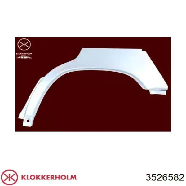 Compre 3526582 Klokkerholm Parte de reparação de arco do pára-lama traseiro direito