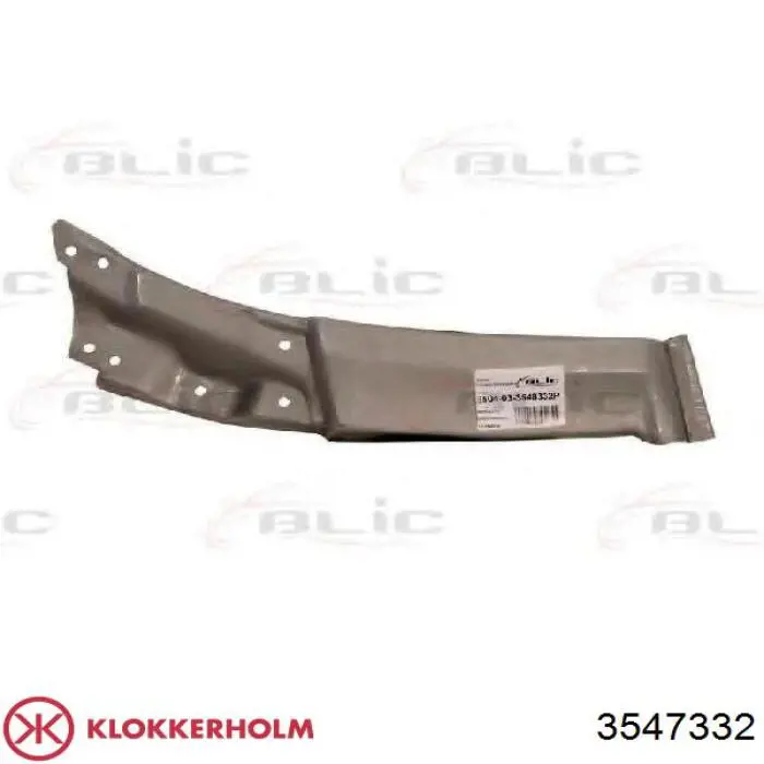 3547332 Klokkerholm Arco do pára-lama dianteiro direito