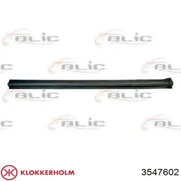 Parte de reparação de arco do pára-lama traseiro direito 3547602 Klokkerholm