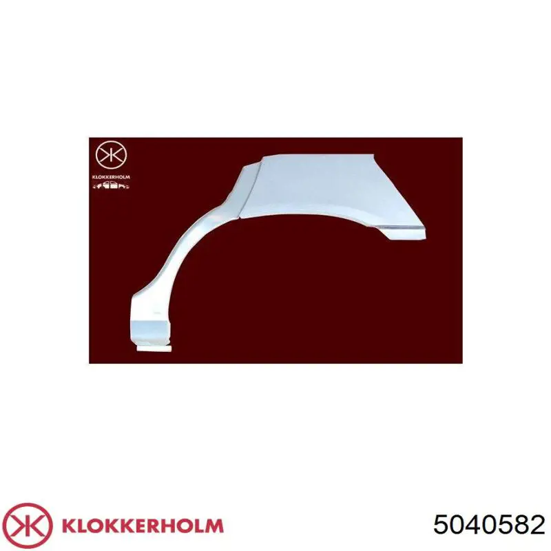 Compre 5040582 Klokkerholm Parte de reparação de arco do pára-lama traseiro direito