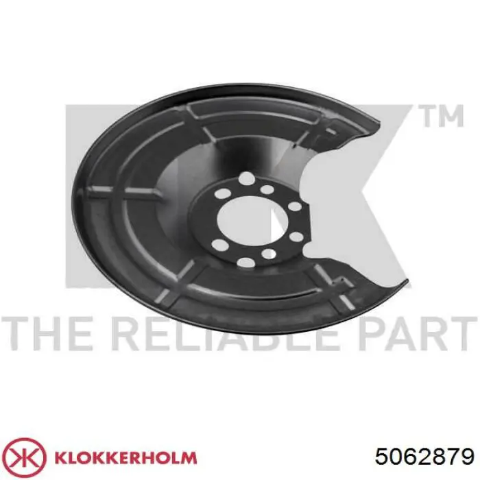 Compre 5062879 Klokkerholm Proteção do freio de disco traseiro