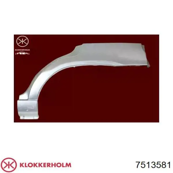 Parte de reparação de arco do pára-lama traseiro esquerdo Klokkerholm 7513581 preço, a partir de 33,54 USD