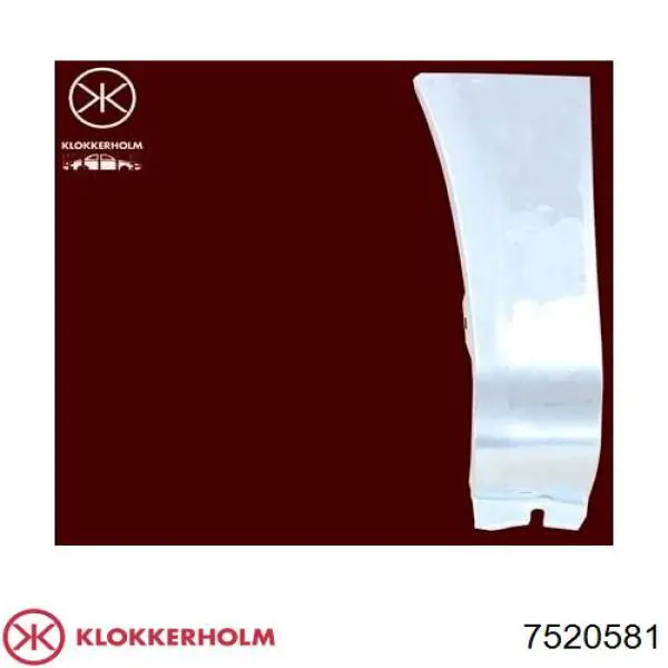 Parte de reparação de arco do pára-lama traseiro esquerdo Klokkerholm 7520581 preço, a partir de 32,81 USD