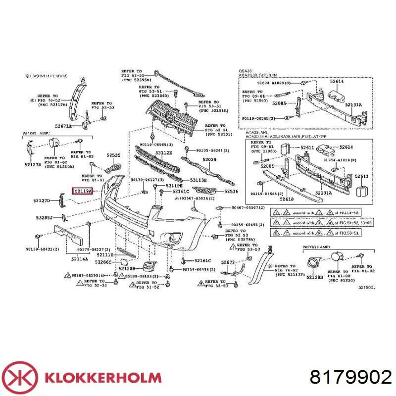 Compre 8179902 Klokkerholm Pára-choque dianteiro