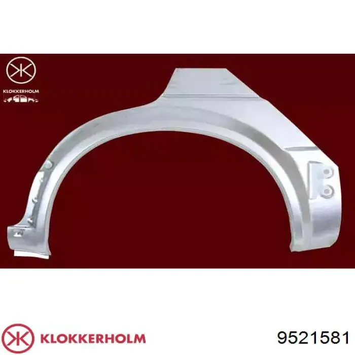 Parte de reparação de arco do pára-lama traseiro esquerdo Klokkerholm 9521581 preço, a partir de 62,52 USD