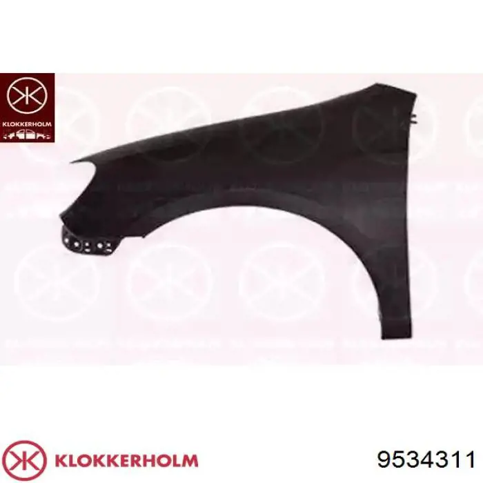 Pára-lama dianteiro esquerdo Klokkerholm 9534311 preço, a partir de 90,43 USD