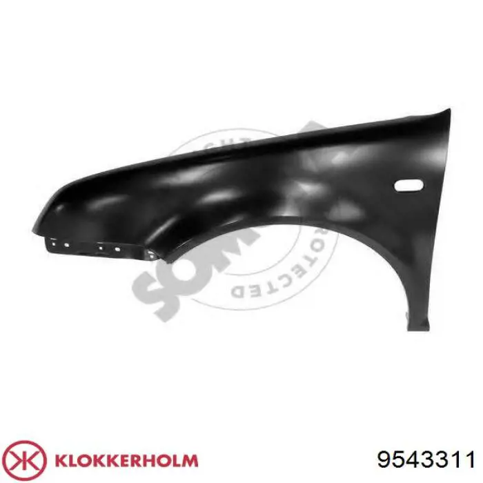 Pára-lama dianteiro esquerdo Klokkerholm 9543311 preço, a partir de 88,79 USD
