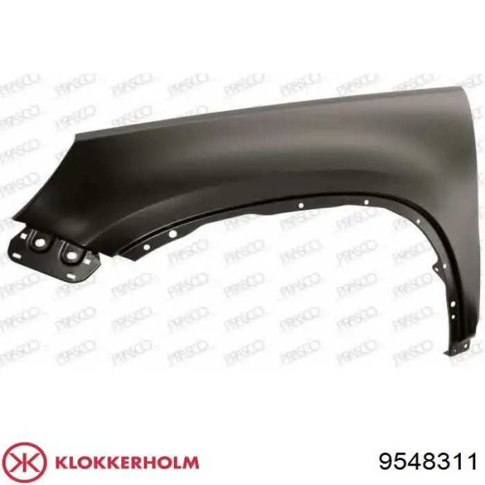 Pára-lama dianteiro esquerdo Klokkerholm 9548311 preço, a partir de 78,83 USD