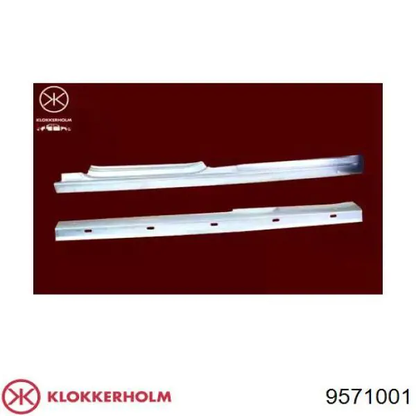 9571001 Klokkerholm Placa sobreposta (moldura) externa esquerda de acesso