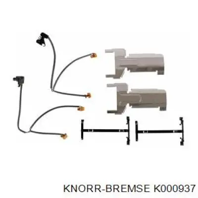 Sensor traseiro de desgaste das sapatas do freio K000937 Knorr-bremse