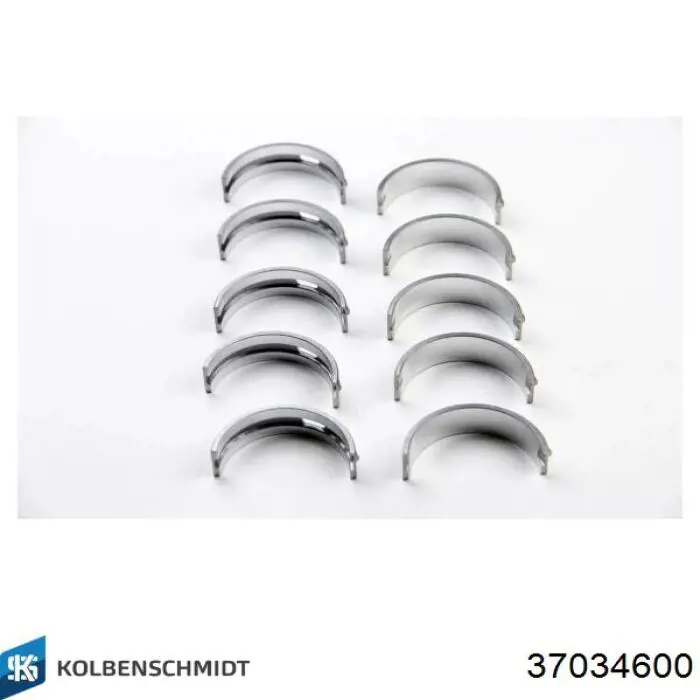 Folhas inseridas principais de cambota, kit, padrão (STD) Kolbenschmidt 37034600 preço, a partir de 46,01 USD