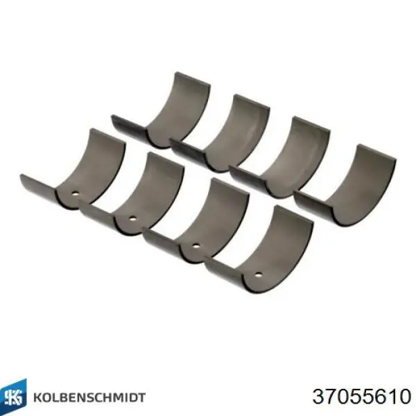 Folhas inseridas de cambota de biela, kit, 1ª reparação ( + 0,25) 37055610 Kolbenschmidt