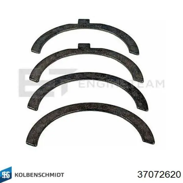 37072620 Kolbenschmidt Folhas inseridas de cambota de biela, kit, 2ª reparação ( + 0,50)