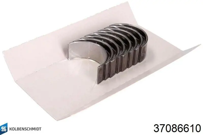 37086610 Kolbenschmidt Folhas inseridas de cambota de biela, kit, 1ª reparação ( + 0,25)