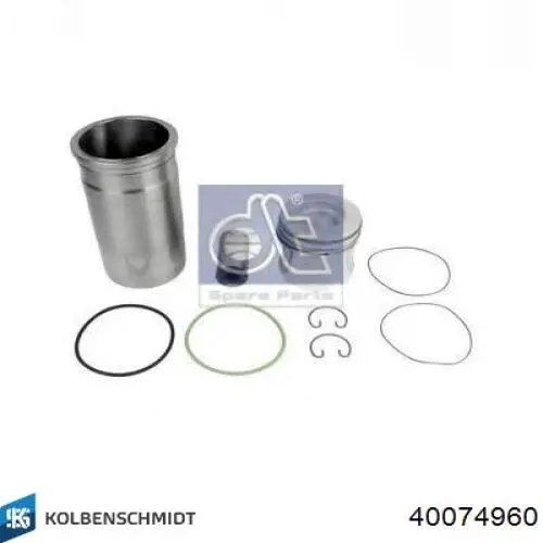 Kit de pistão (pistão + camisa) 40074960 Kolbenschmidt