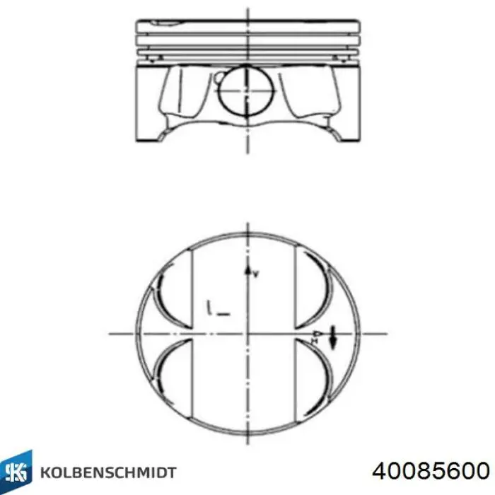 Pistão do kit para 1 cilindro, STD Kolbenschmidt 40085600 preço, a partir de 127,80 USD
