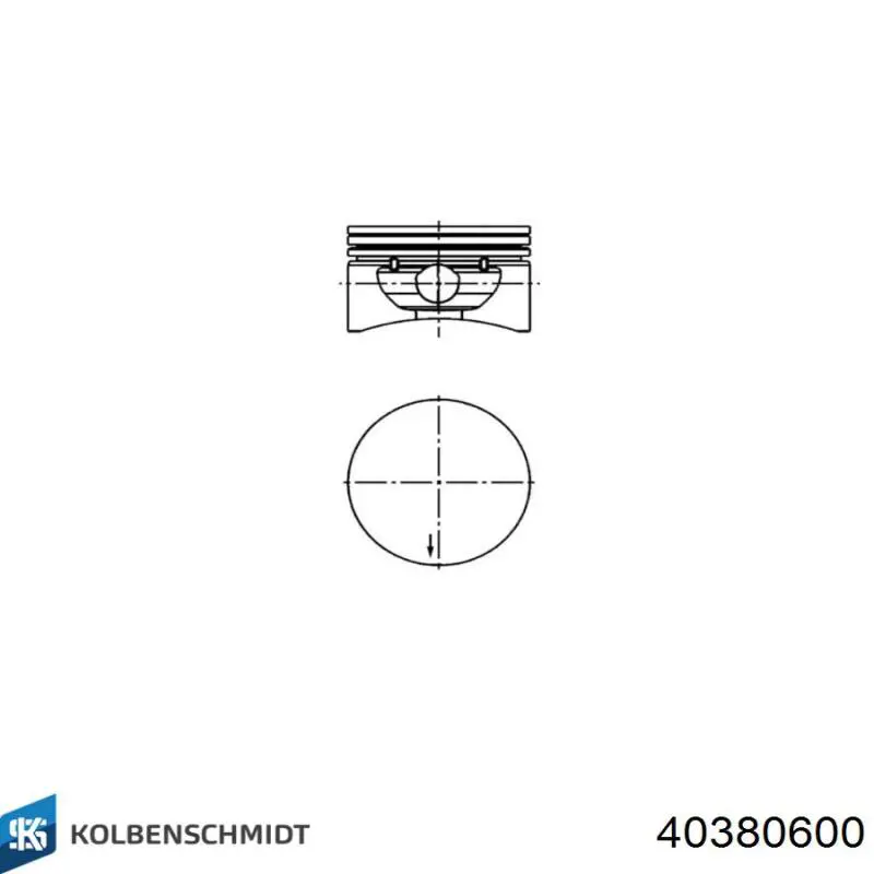 Compre 40380600 Kolbenschmidt Pistão do kit para 1 cilindro, STD