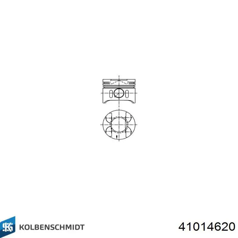 41014620 Kolbenschmidt Pistão do kit para 1 cilindro, 3ª reparação ( + 0,75)