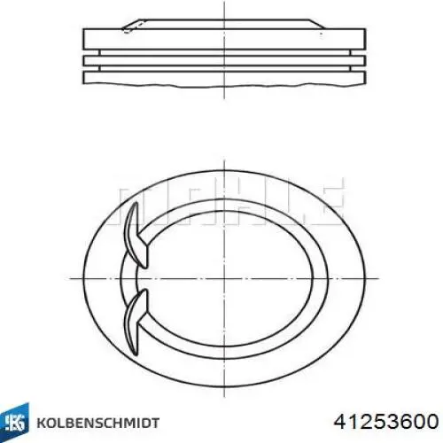 3104496000 Yenmak Pistão do kit para 1 cilindro, STD