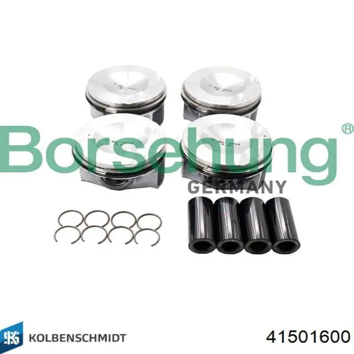 41501600 Kolbenschmidt Pistão do kit para 1 cilindro, STD