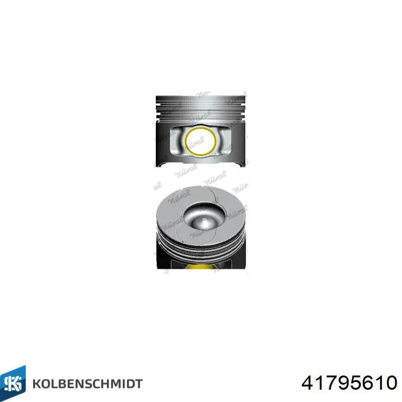 41795610 Kolbenschmidt Pistão do kit para 1 cilindro, 2ª reparação ( + 0,50)