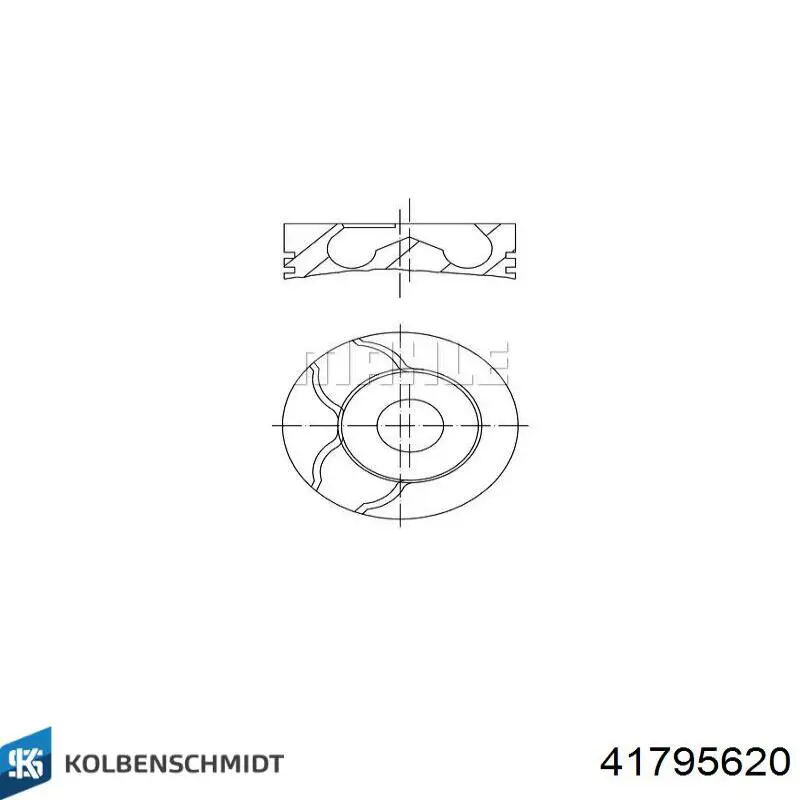 Pistão do kit para 1 cilindro, 3ª reparação ( + 0,60) Kolbenschmidt 41795620 preço, a partir de 151,43 USD