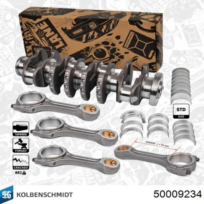 50009234 Kolbenschmidt Biela de pistão de motor