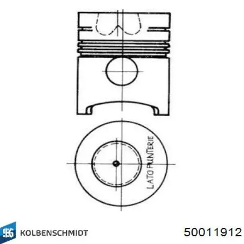 11251714384 BMW Kit de anéis de pistão de motor, 1ª reparação ( + 0,25)