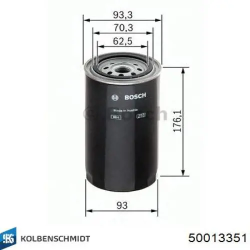 Filtro de combustível Kolbenschmidt 50013351 preço, a partir de 11,19 USD