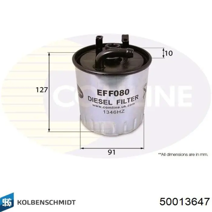 Compre 50013647 Kolbenschmidt Filtro de combustível