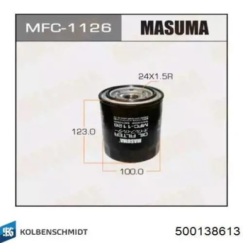 Compre 500138613 Kolbenschmidt Filtro de óleo