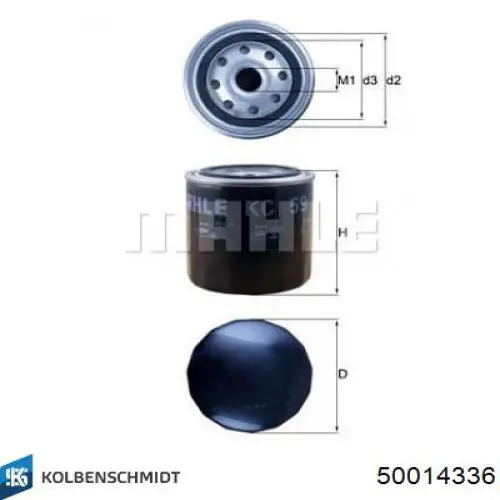 Compre 50014336 Kolbenschmidt Filtro de combustível