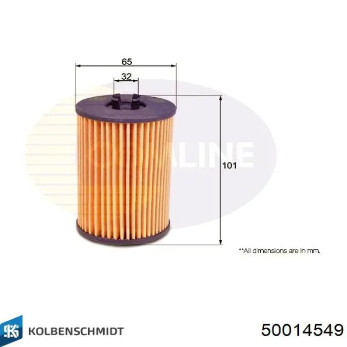 Compre 50014549 Kolbenschmidt Filtro de óleo