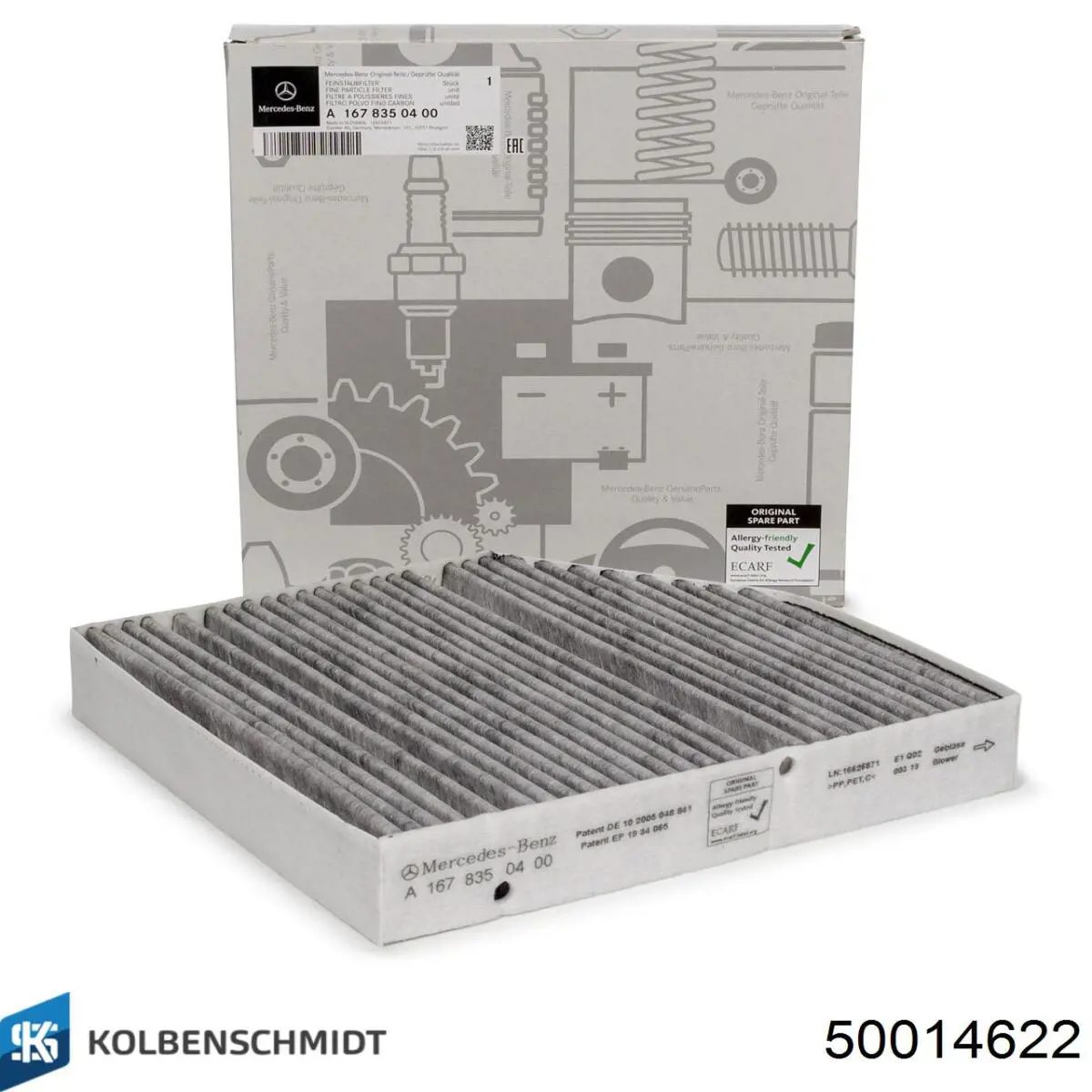 Filtro de salão Kolbenschmidt 50014622 preço, a partir de 20,90 USD