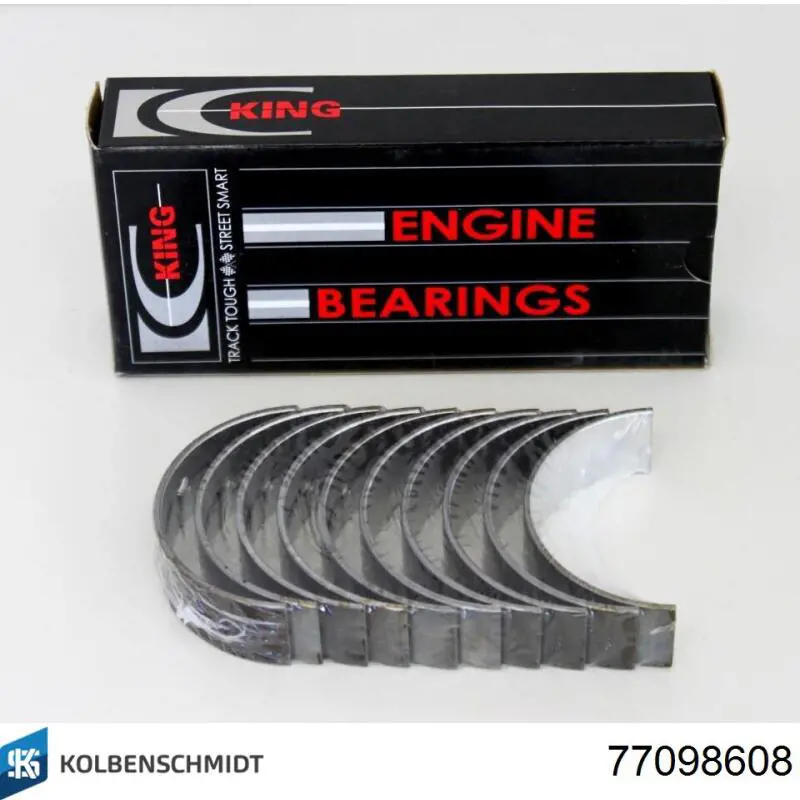 77098608 Kolbenschmidt Folhas inseridas principais de cambota, kit, padrão (STD)