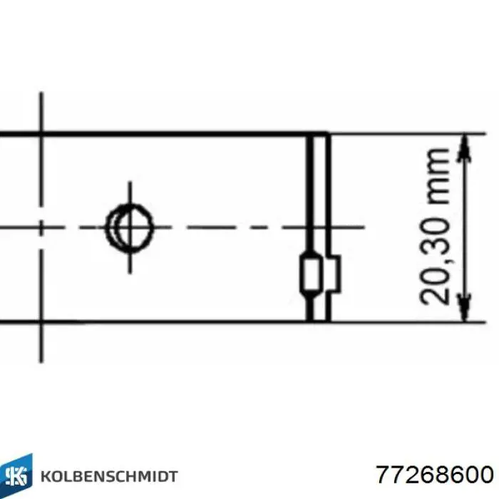 Folhas inseridas de cambota de biela, kit, padrão (STD) Kolbenschmidt 77268600 preço, a partir de 28,62 USD