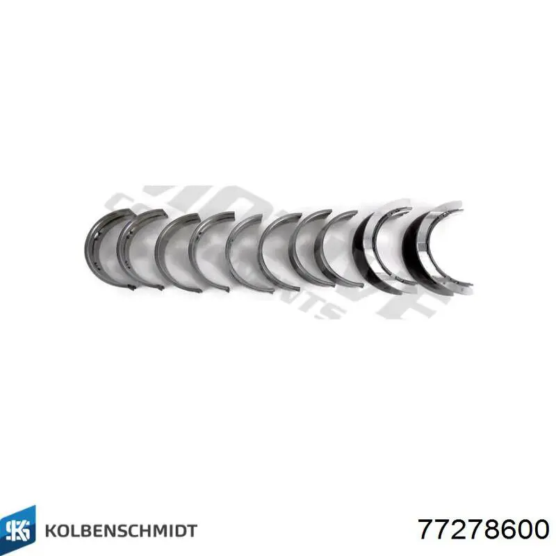 Folhas inseridas principais de cambota, kit, padrão (STD) Kolbenschmidt 77278600 preço, a partir de 63,62 USD