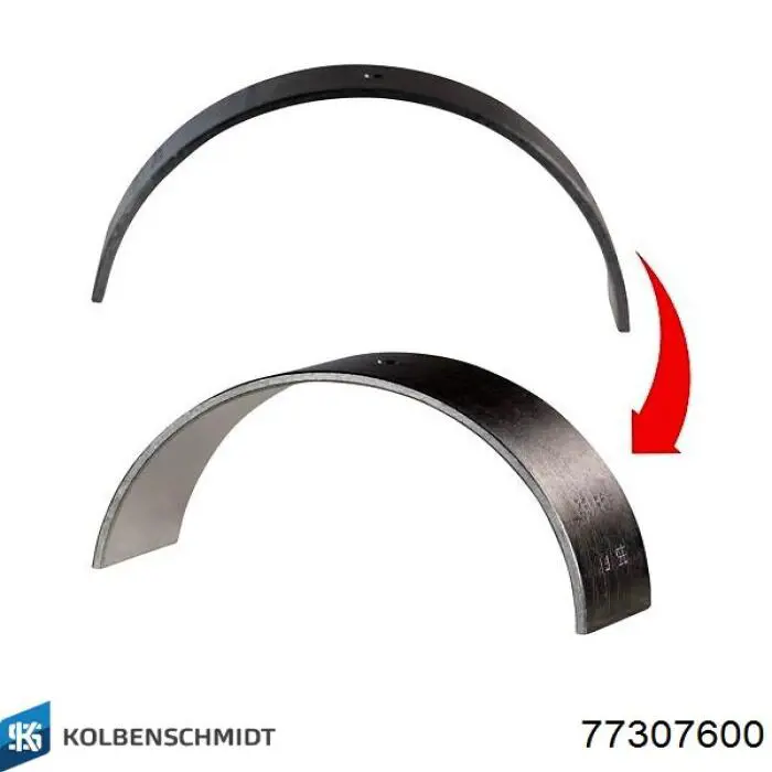 Folhas inseridas de cambota de biela, kit, padrão (STD) 77307600 Kolbenschmidt