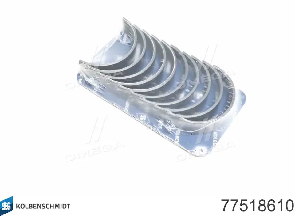 77518610 Kolbenschmidt Folhas inseridas principais de cambota, kit, 1ª reparação ( + 0,25)