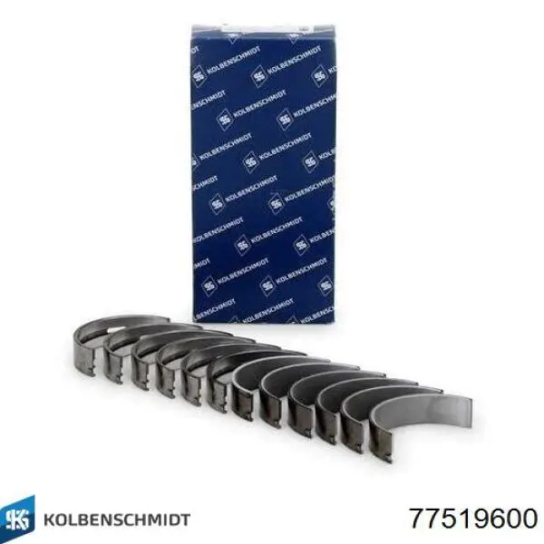 Compre 77519600 Kolbenschmidt Folhas inseridas principais de cambota, kit, padrão (STD)