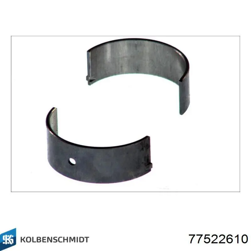 77522610 Kolbenschmidt Folhas inseridas de cambota de biela, kit, 1ª reparação ( + 0,25)