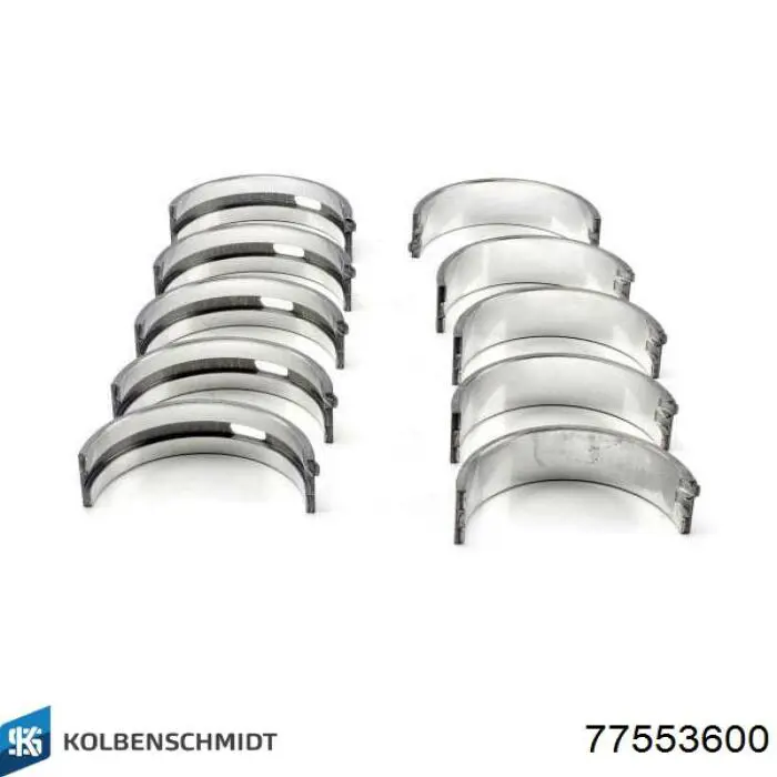 Folhas inseridas principais de cambota, kit, padrão (STD) Kolbenschmidt 77553600 preço, a partir de 41,62 USD