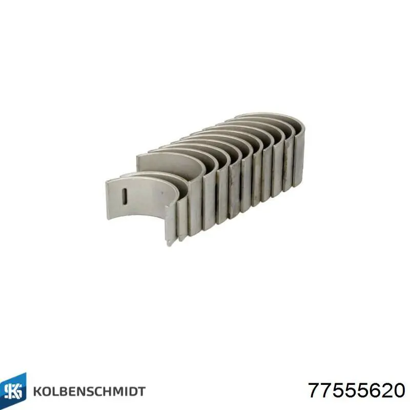 77555620 Kolbenschmidt Folhas inseridas de cambota de biela, kit, 2ª reparação ( + 0,50)