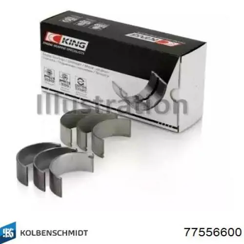 Folhas inseridas de cambota de biela, kit, padrão (STD) Kolbenschmidt 77556600 preço, a partir de 71,31 USD