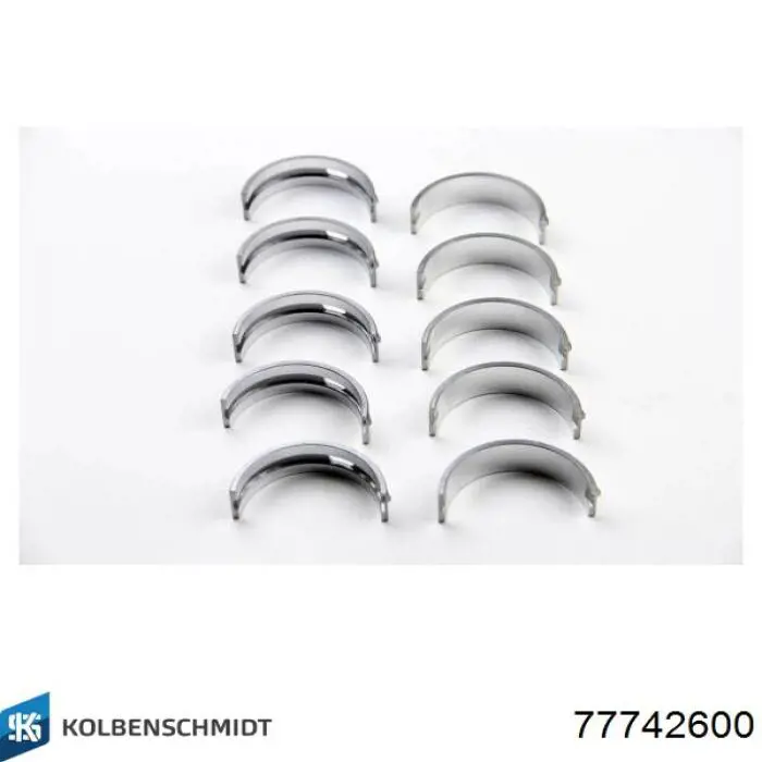 Folhas inseridas principais de cambota, kit, padrão (STD) Kolbenschmidt 77742600 preço, a partir de 29,88 USD