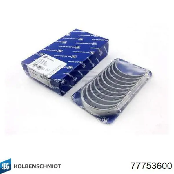 Compre 77753600 Kolbenschmidt Folhas inseridas principais de cambota, kit, padrão (STD)